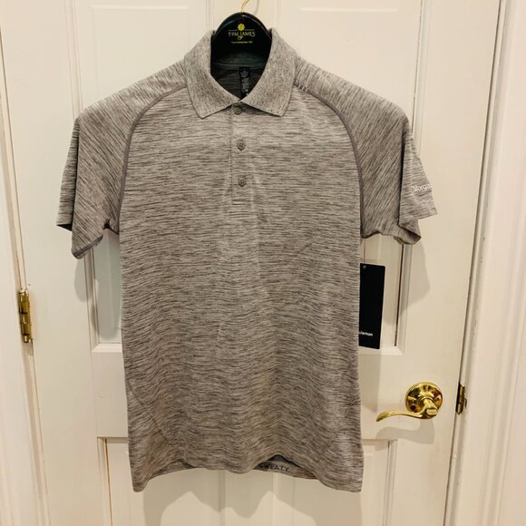 New Lululemon Metal Tech Vent Polo Shirt Men Size Small Morgan Stanley - Picture 1 of 6